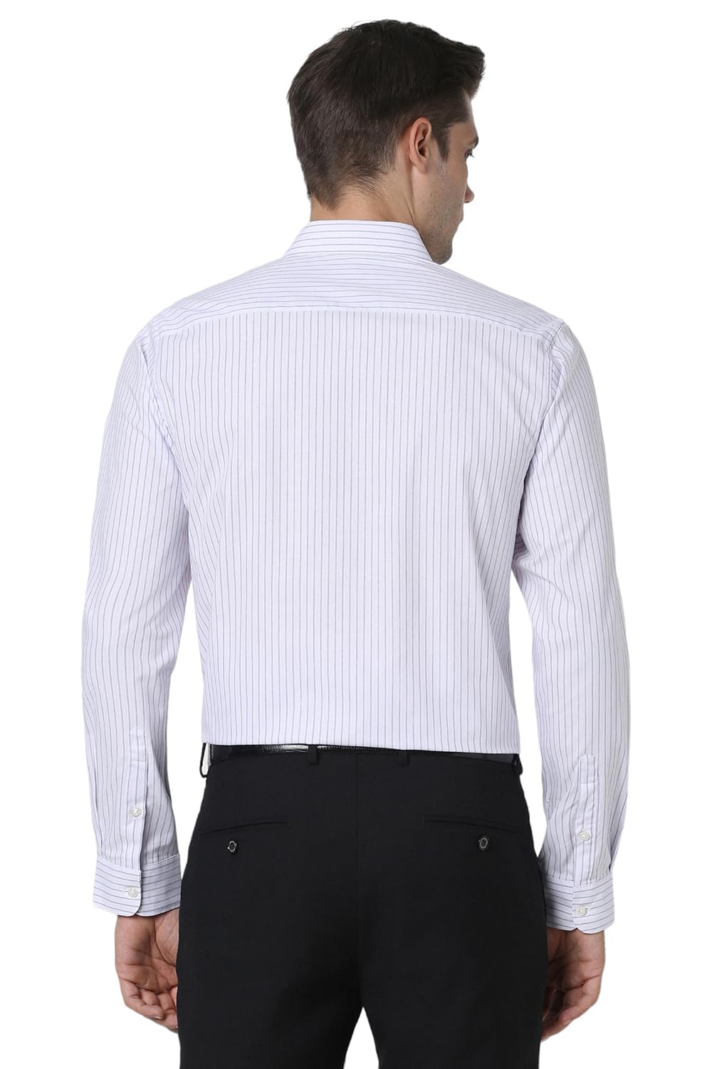 Peter England Men Striped Formal Shirt - Image 3