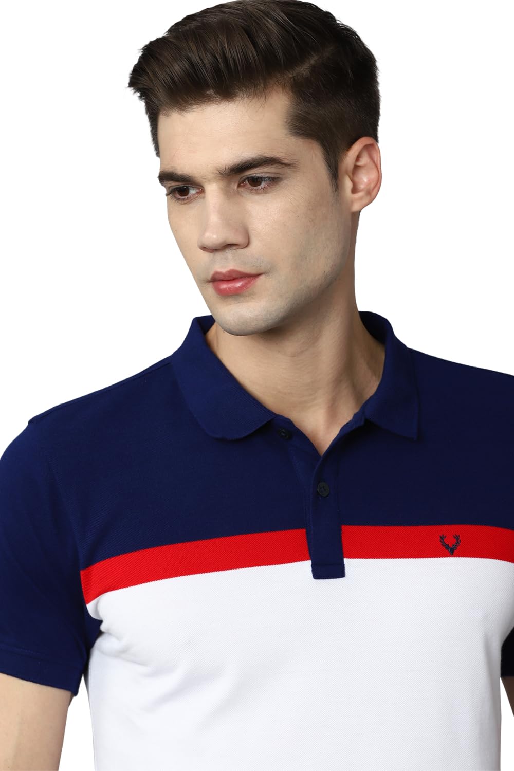 Allen Solly Men Cotton T Shirt - Navy - Image 4