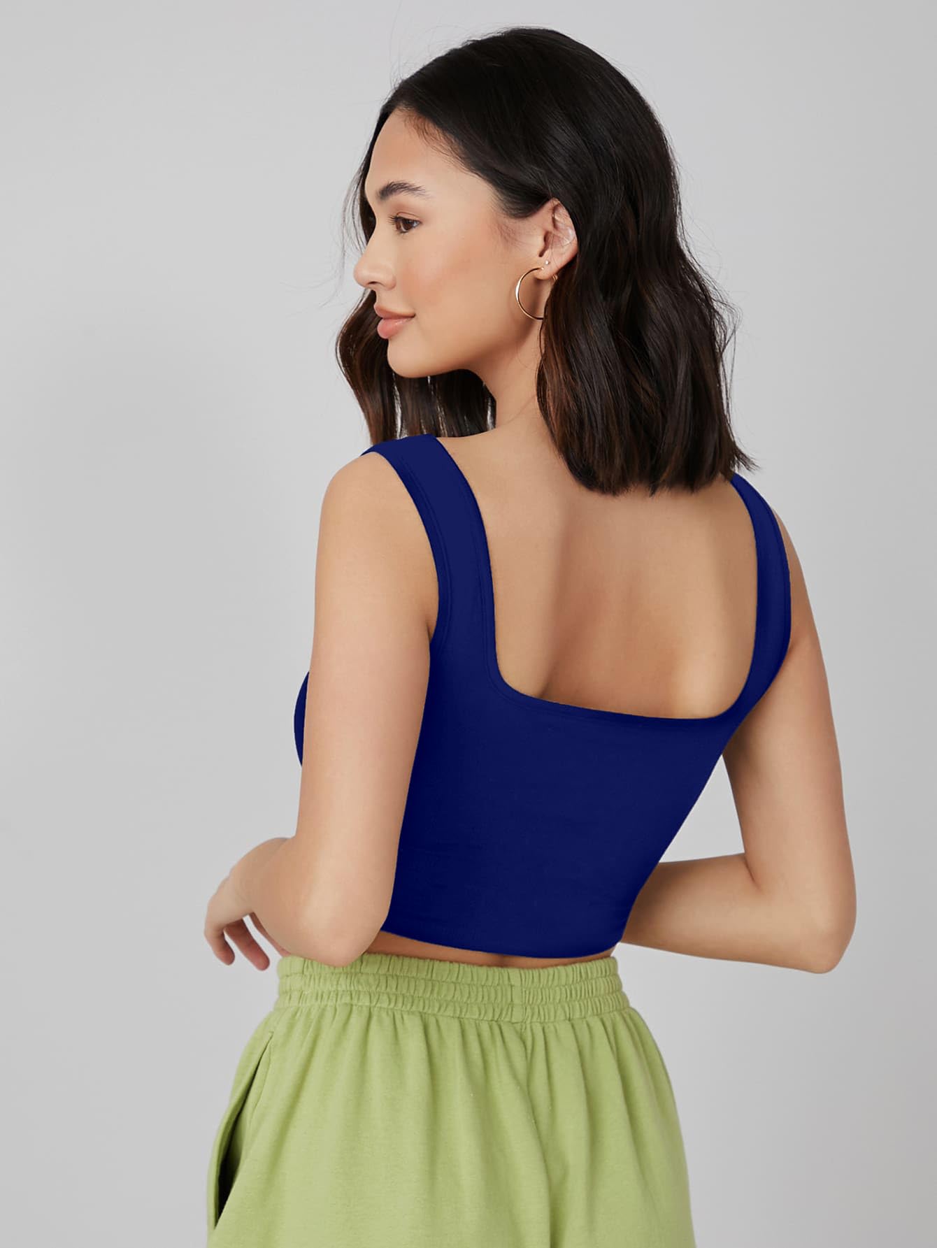 Aahwan Cotton Tank Top for Women & Girls - Royal Blue - Image 2