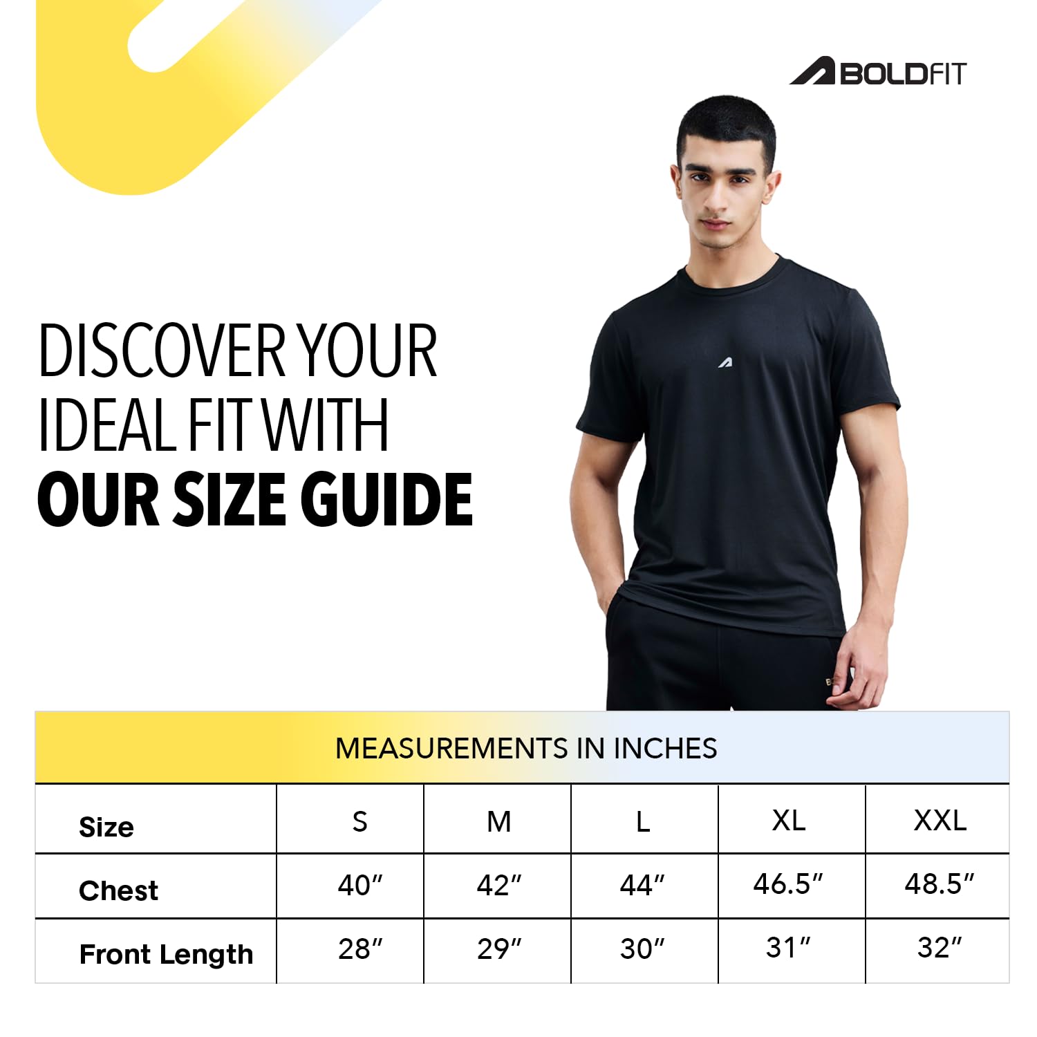 Boldfit Men's Gym T-Shirt Poly-Spandex - Image 2