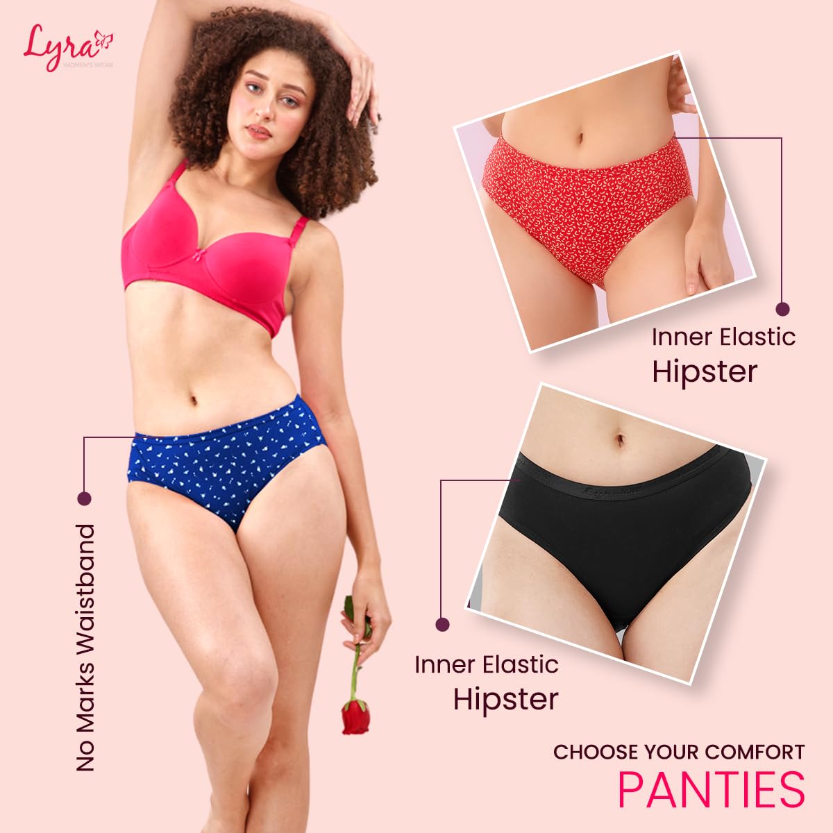 Lyra Printed Hipster Panties Multicolour - Image 3