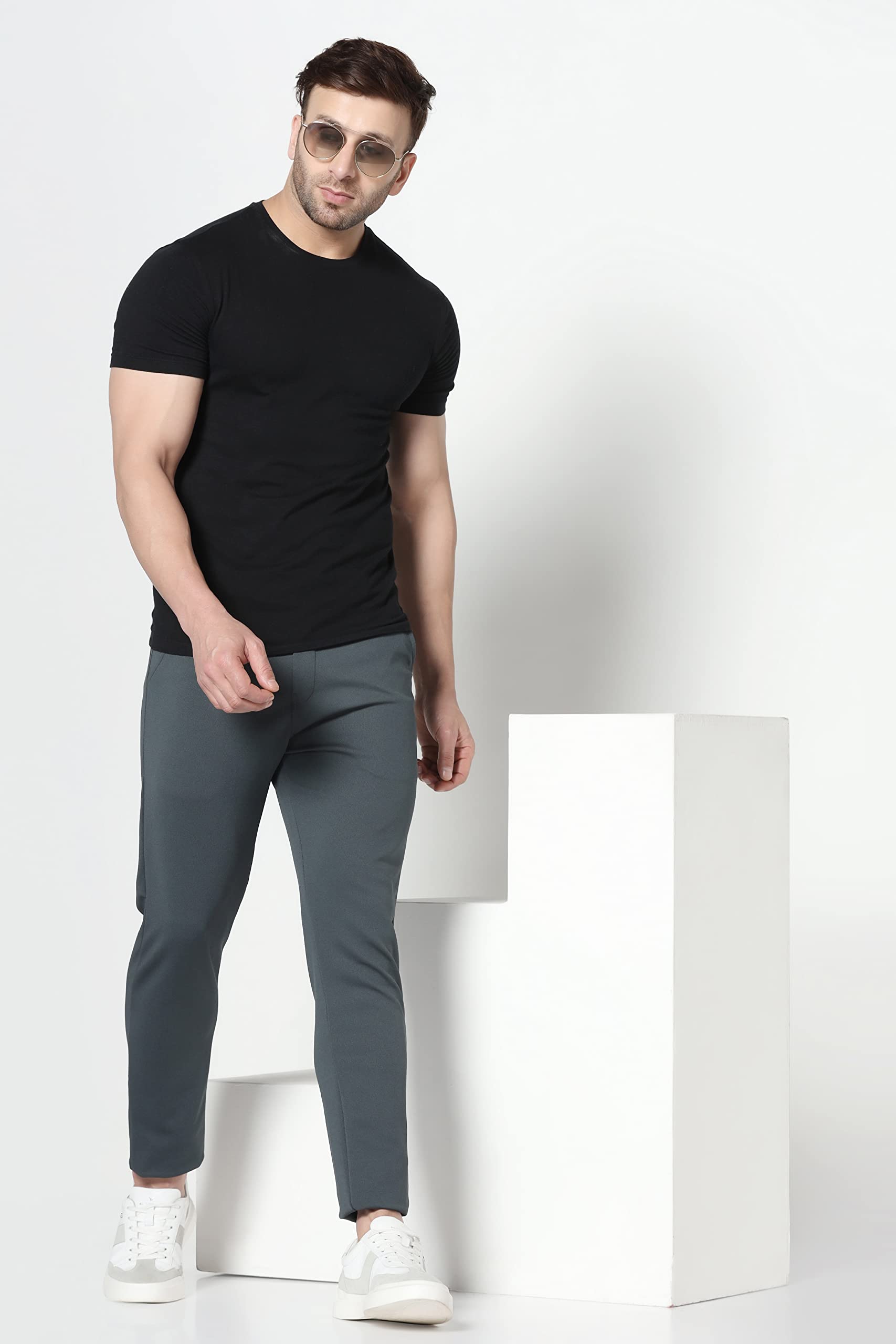 TOPLOT Men's Formal Trousers - Teal - Image 5