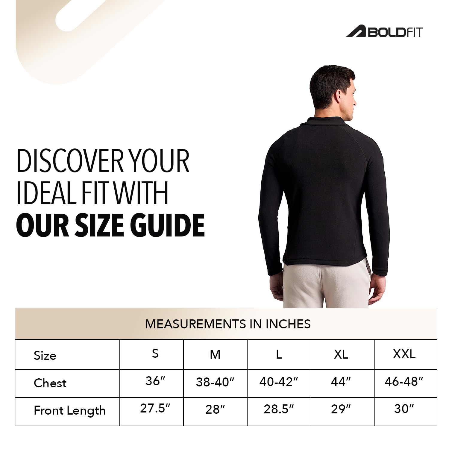 Boldfit Men's Aero Black Sweatshirt - Image 4