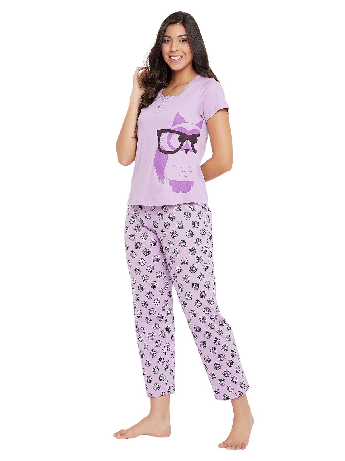 Clovia Cotton Night Suit for Women - Image 2