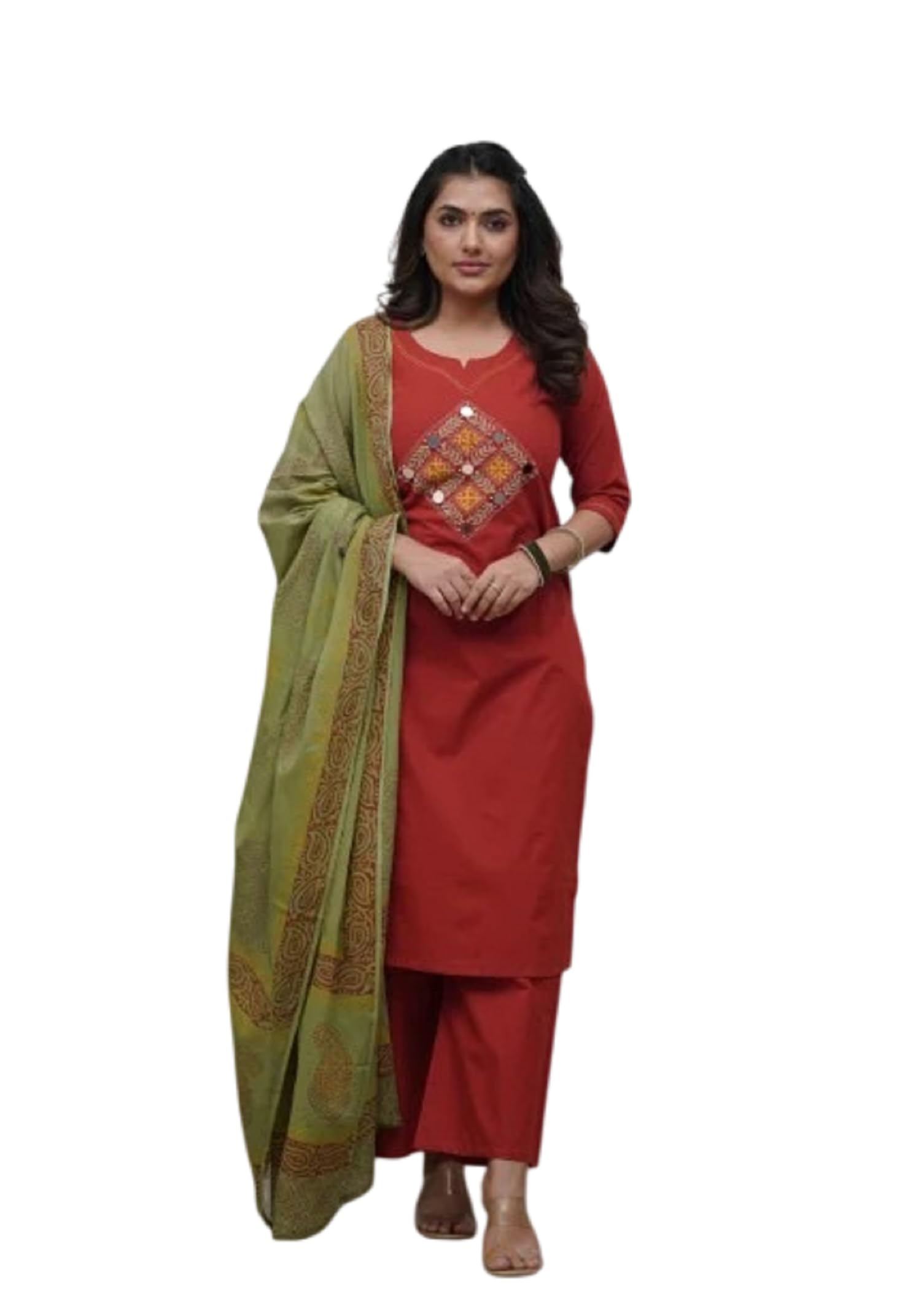 FABNEX Kurta Set for Women - Red