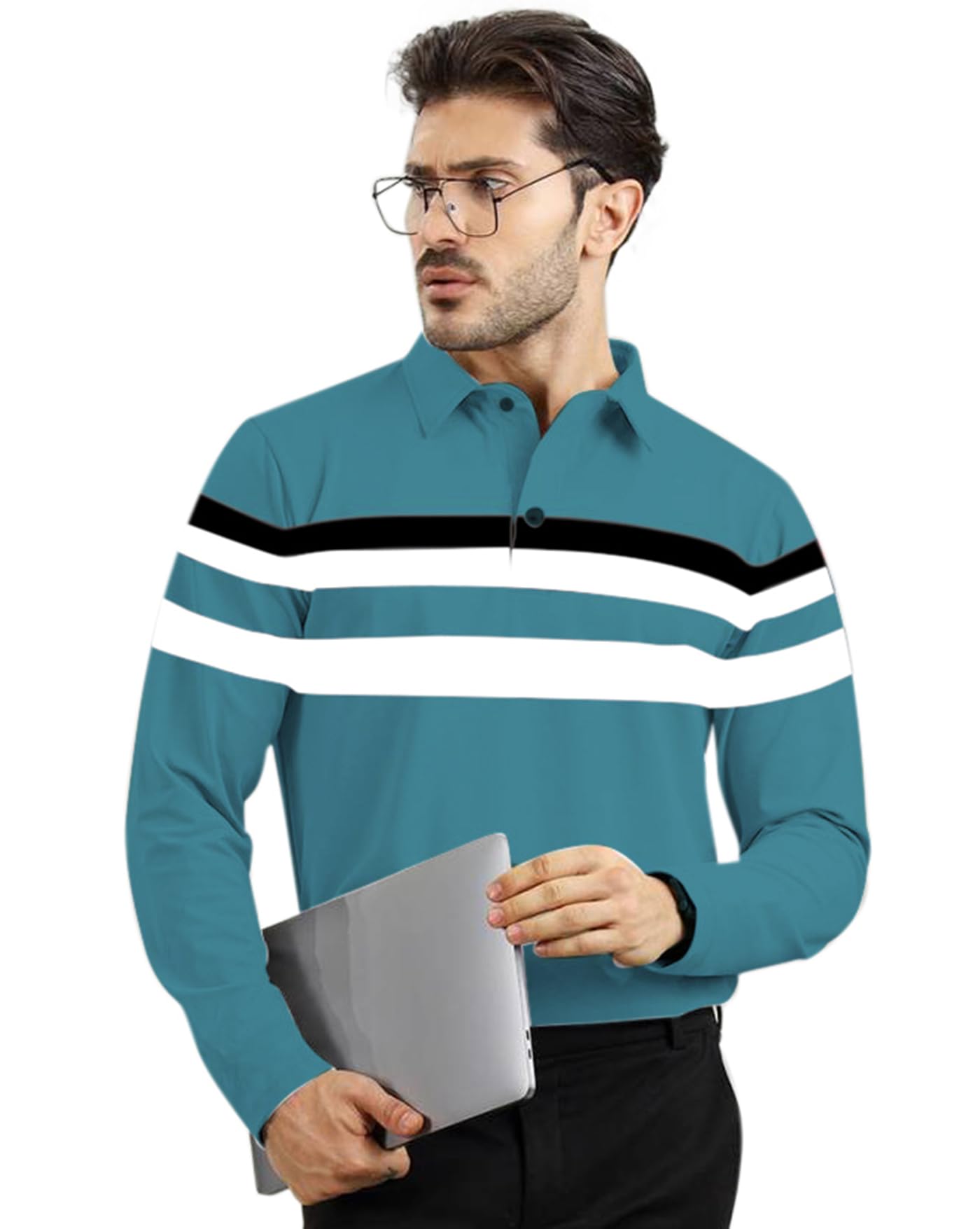 AUSK Men Polo T-Shirt Teal