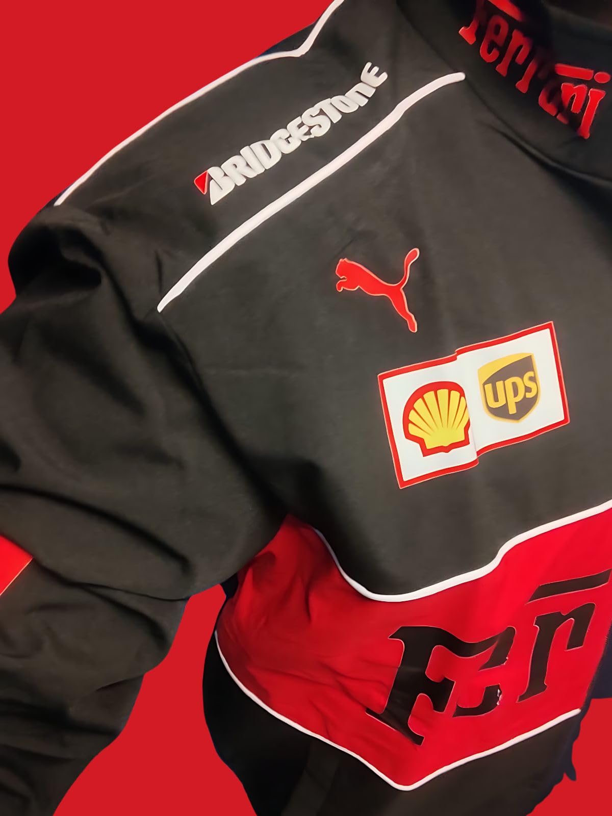 DRIP F1 Men's Racing Jacket - Black - Image 4