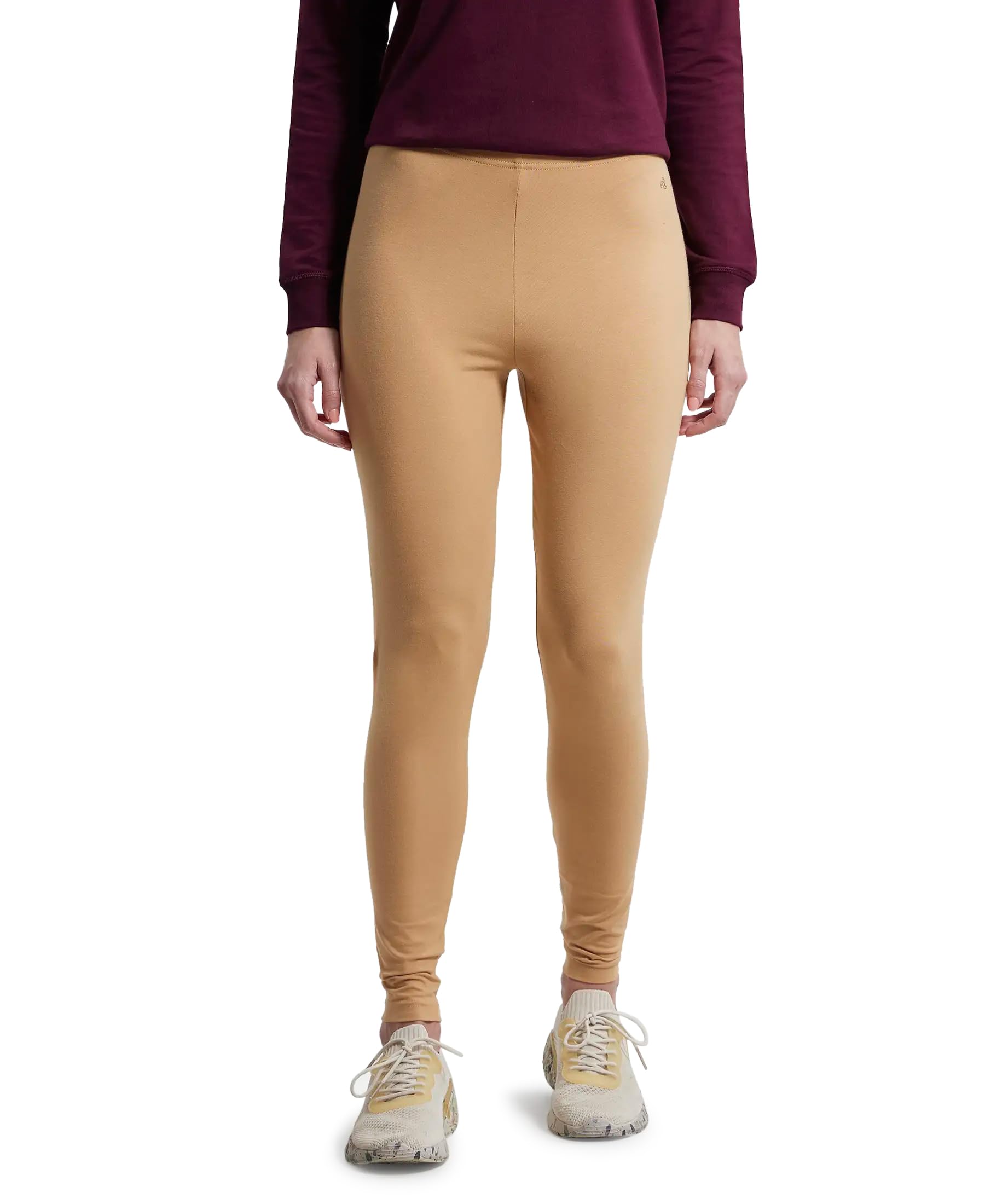 Jockey Women's Slim Fit Cotton Blend Leggings - Tan
