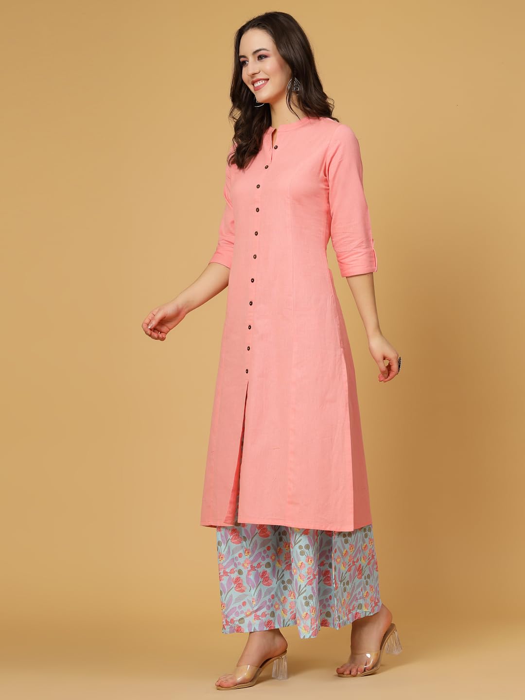 GarbGlide Women Cotton Salwar Suit - Light Pink - Image 4