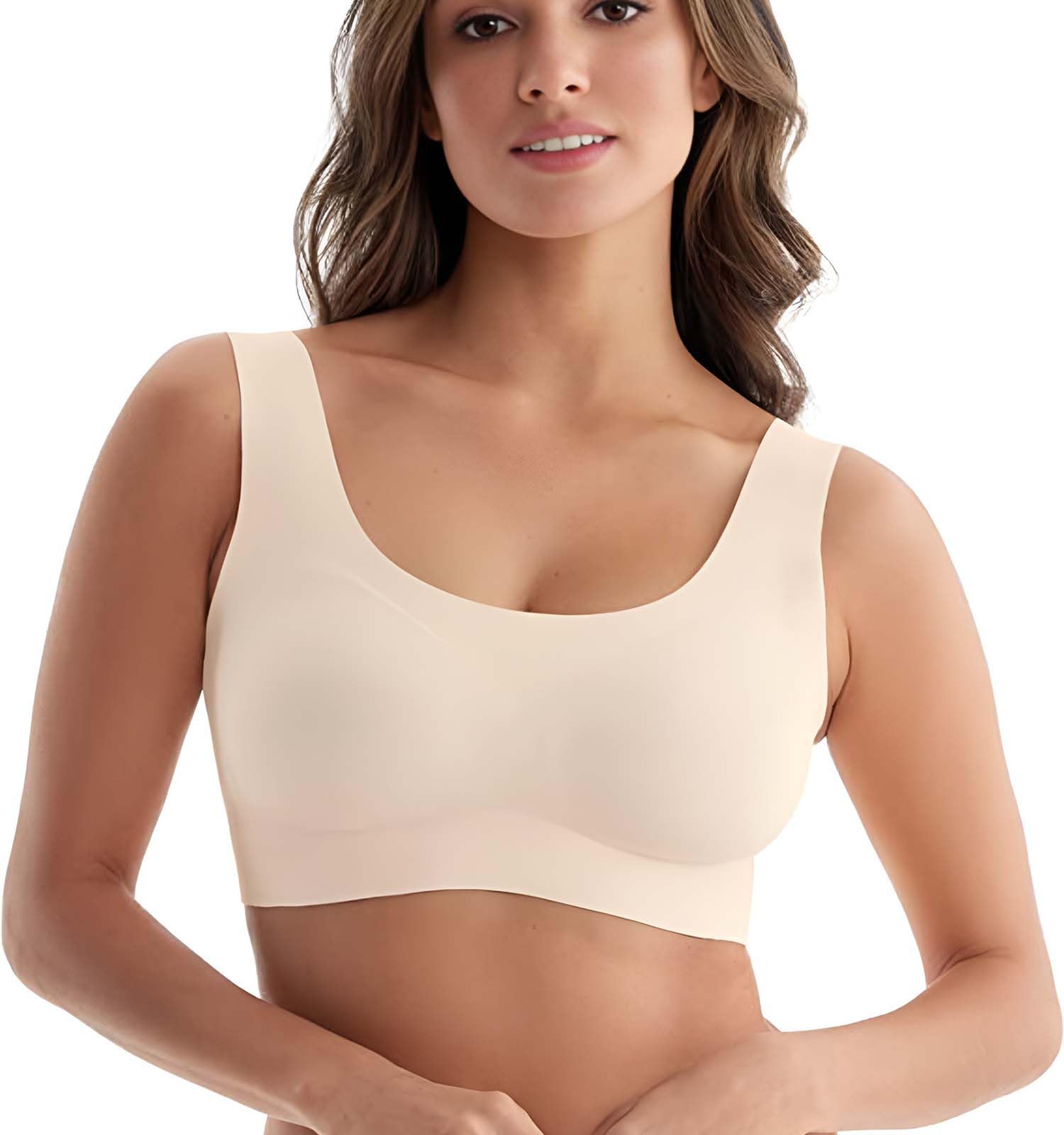 DClub Seamless Bra for Women - Beige Wireless