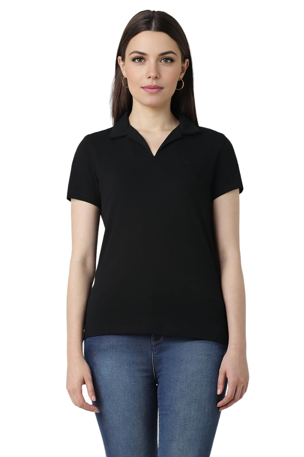 Van Heusen Women's Solid T-Shirt