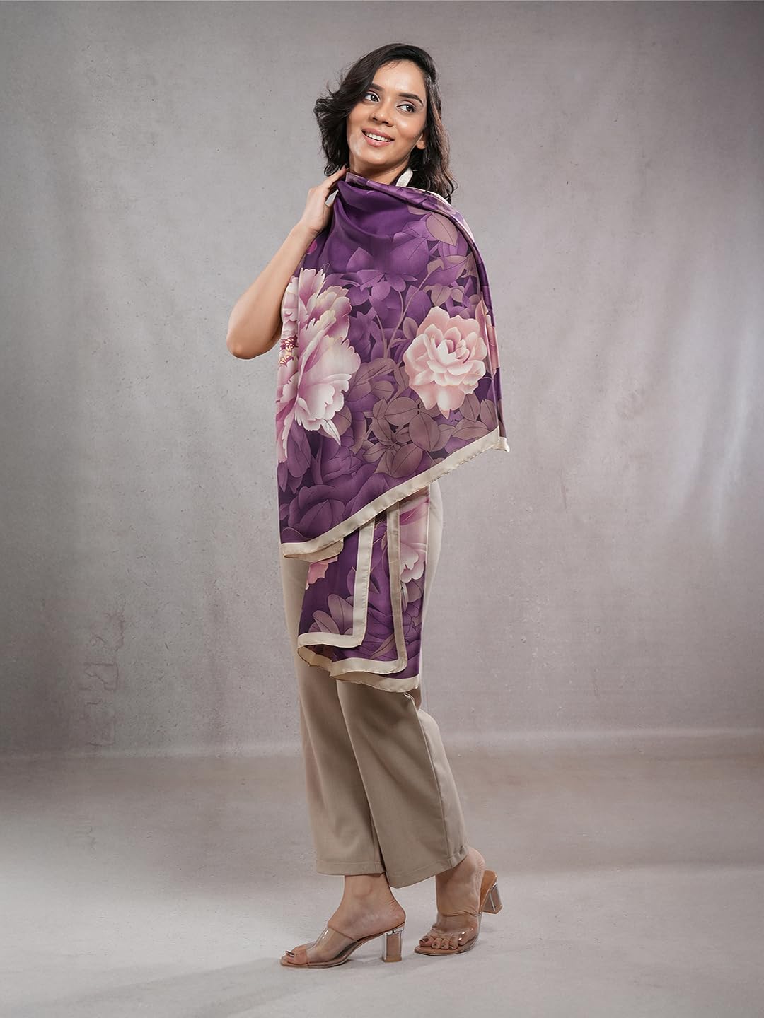 CrossKulture Printed Poly Scarf for Women - Image 2