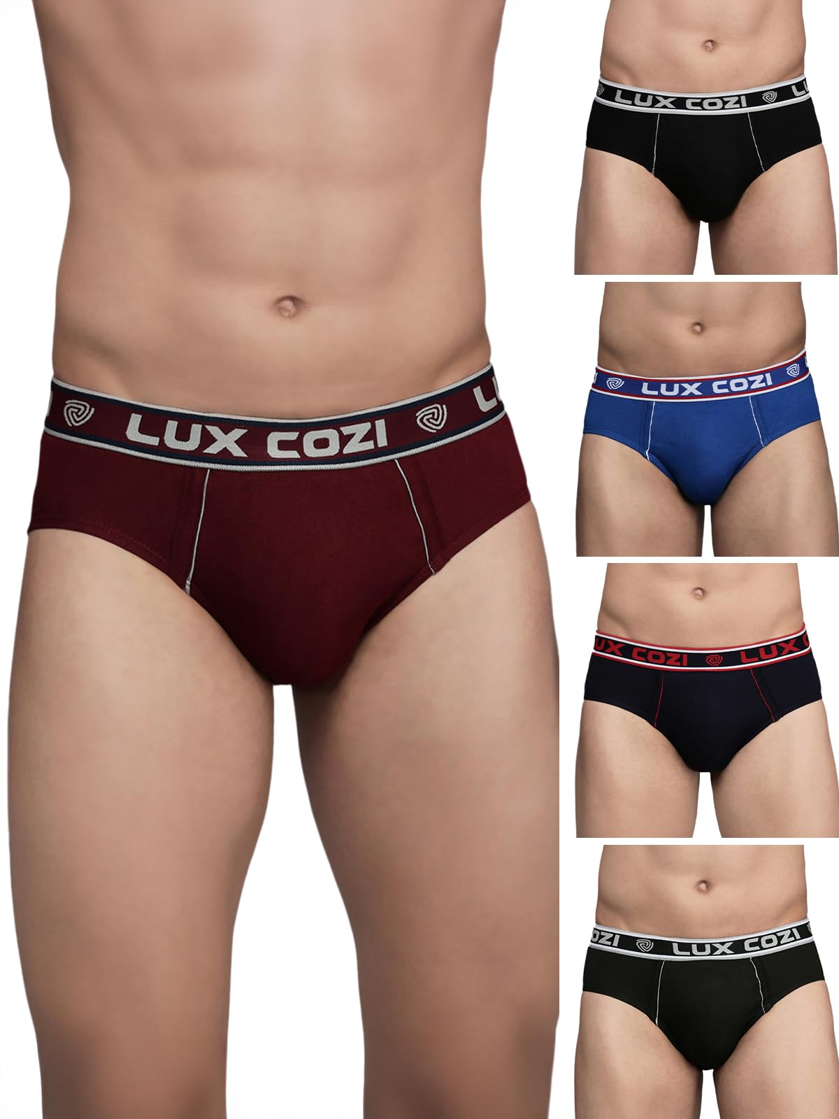 Lux Cozi Men's Cotton Brief - Assorted