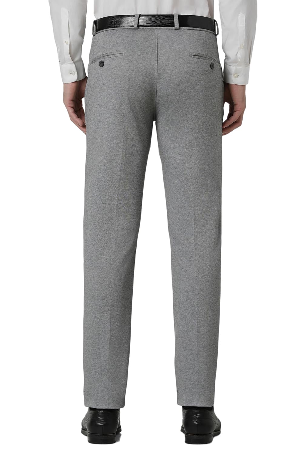 Peter England Men's Formal Trousers - Grey - Image 3