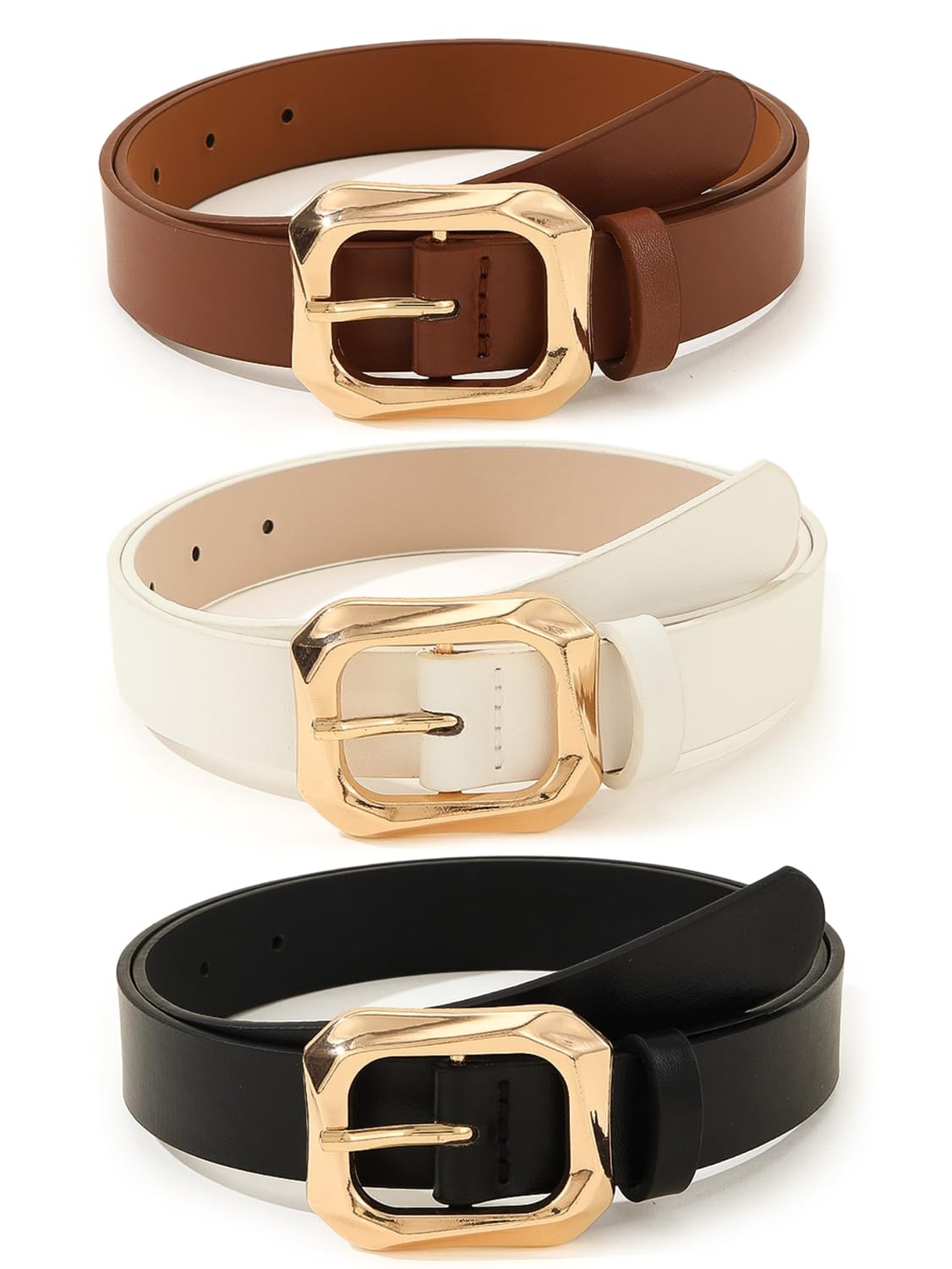 PU Leather Waist Belt for Women & Girls - Multicolour