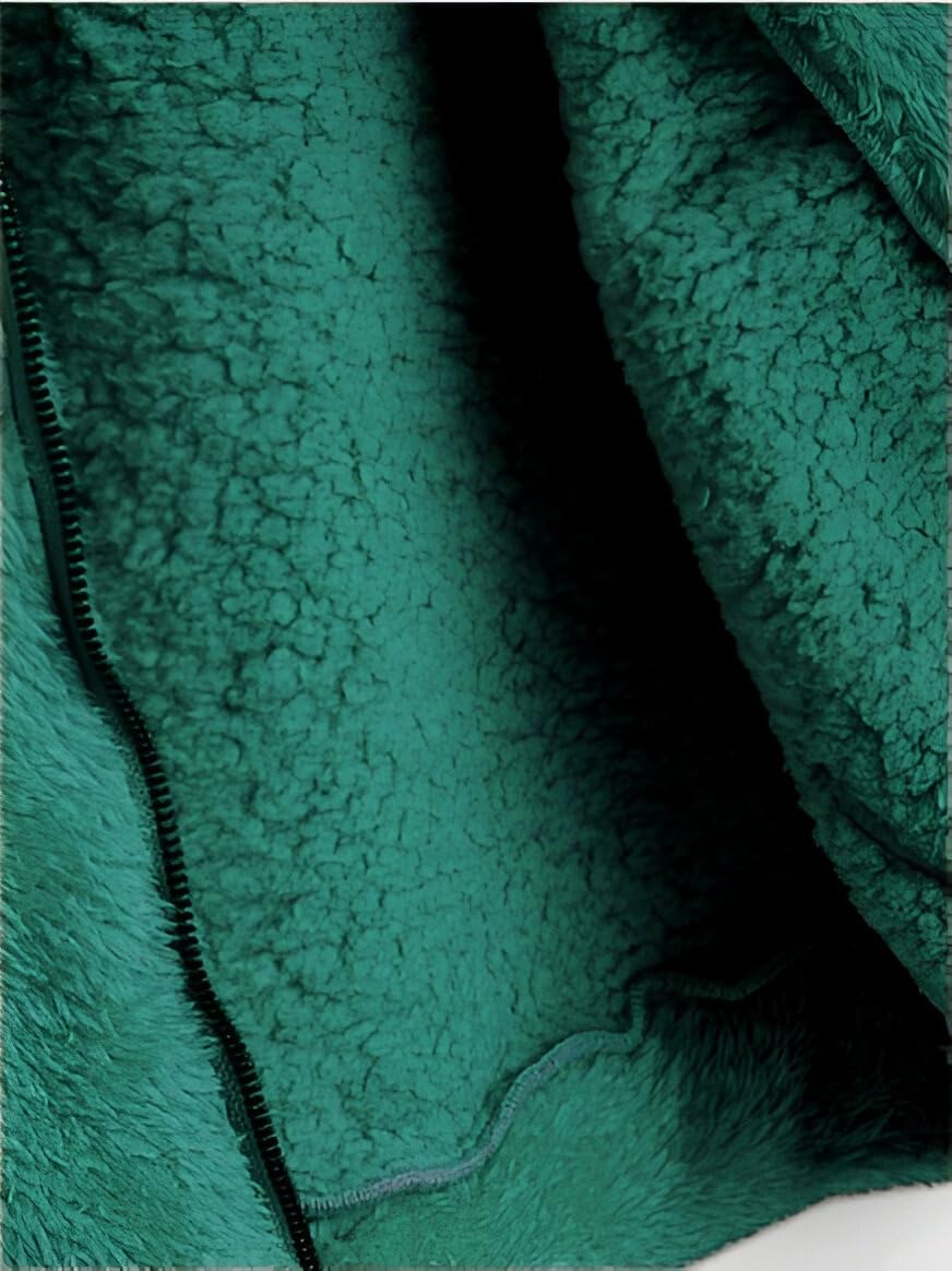 Ben Martin Men's Teal Green Fleece Zipper Hoodie - Image 4