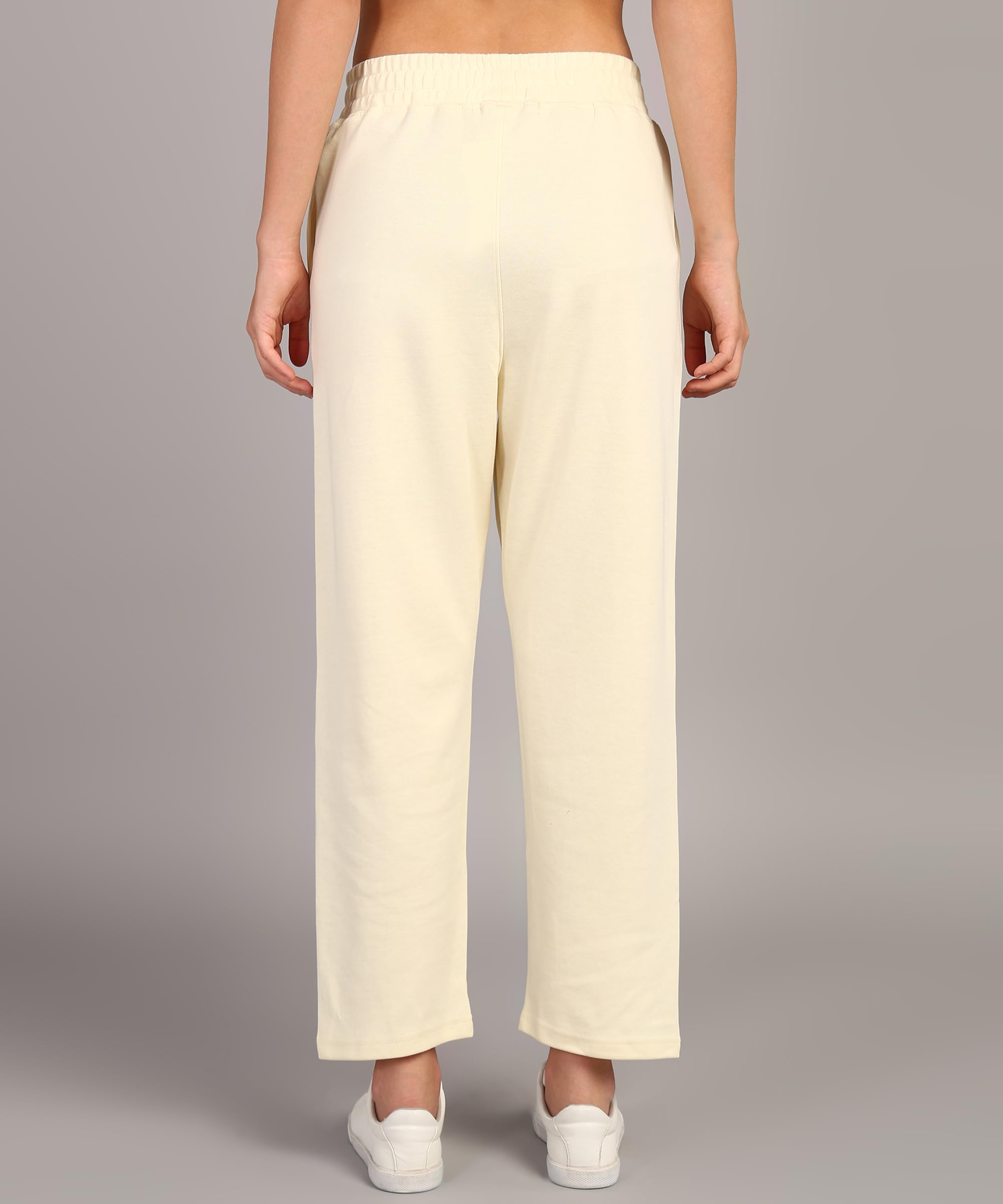 Alan Jones Women's Cream Straight Fit Trousers - Image 4