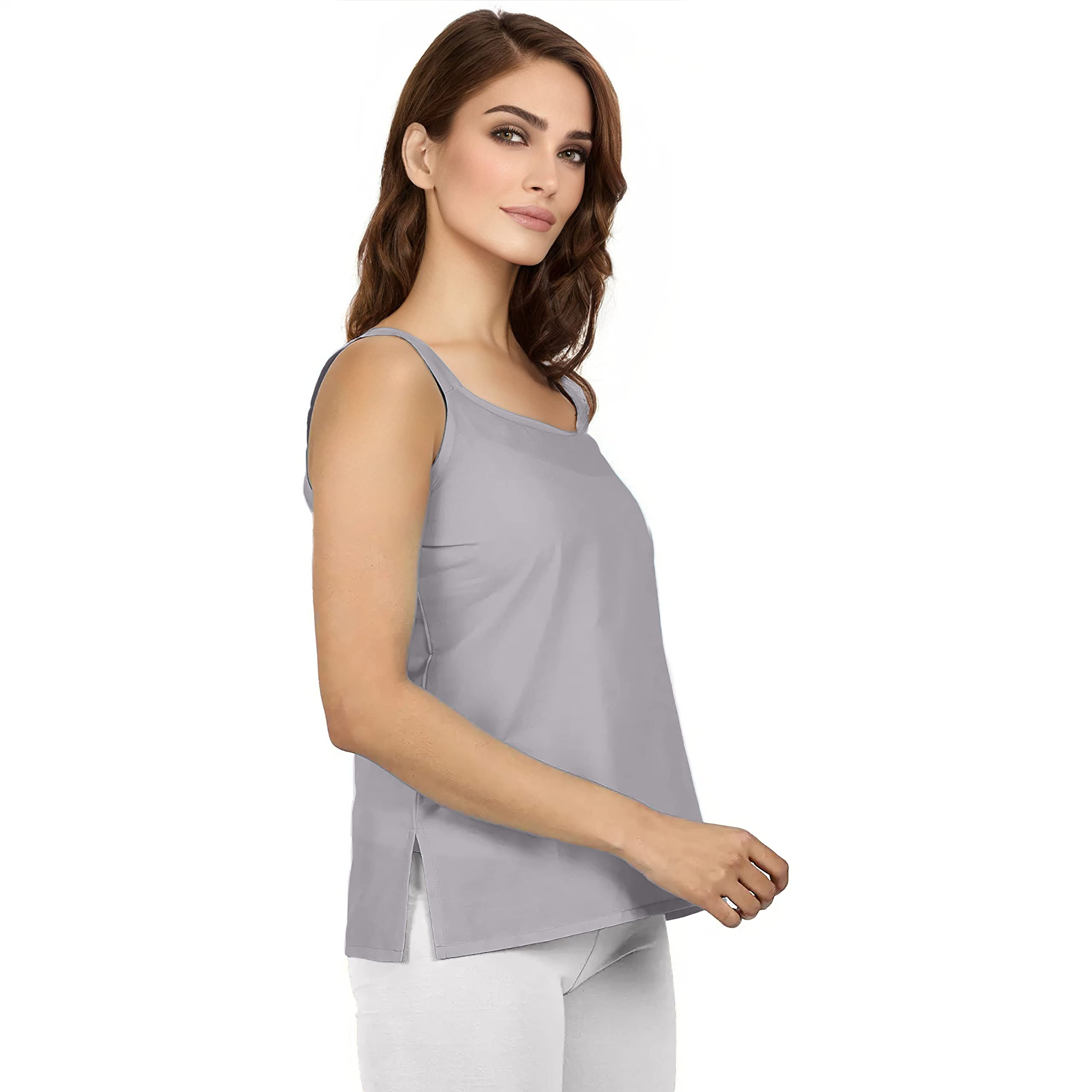 Nature Thread Women's Cotton Camisole - Grey - Image 4
