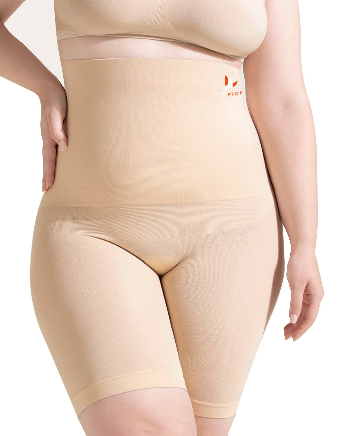 FIT PICK High Waist Shapewear for Women - Beige