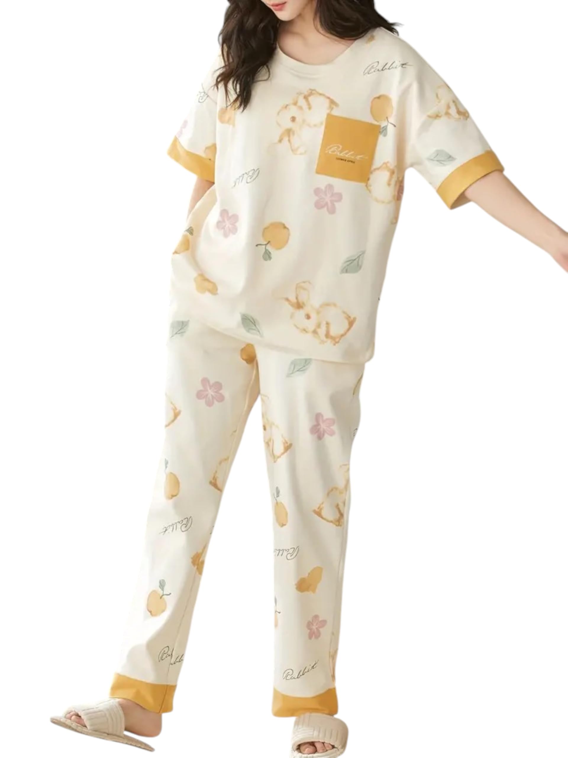 GLASGO Women's Cotton Pajama Set