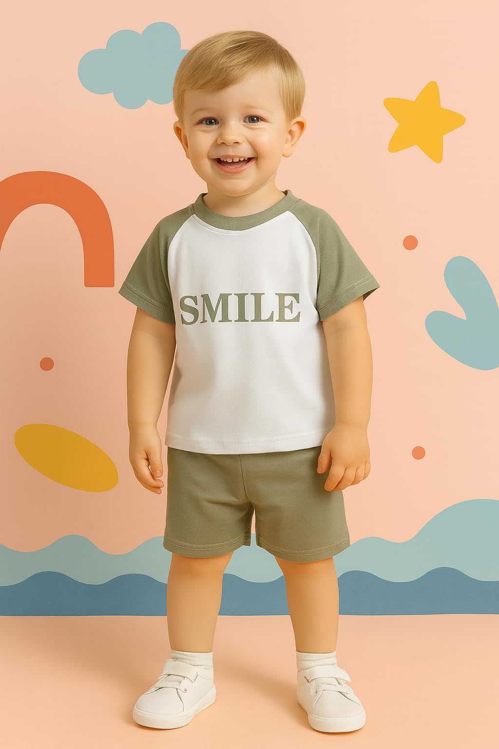 Bold N Elegant Unisex Kid T-Shirt & Denim Shorts - Image 2