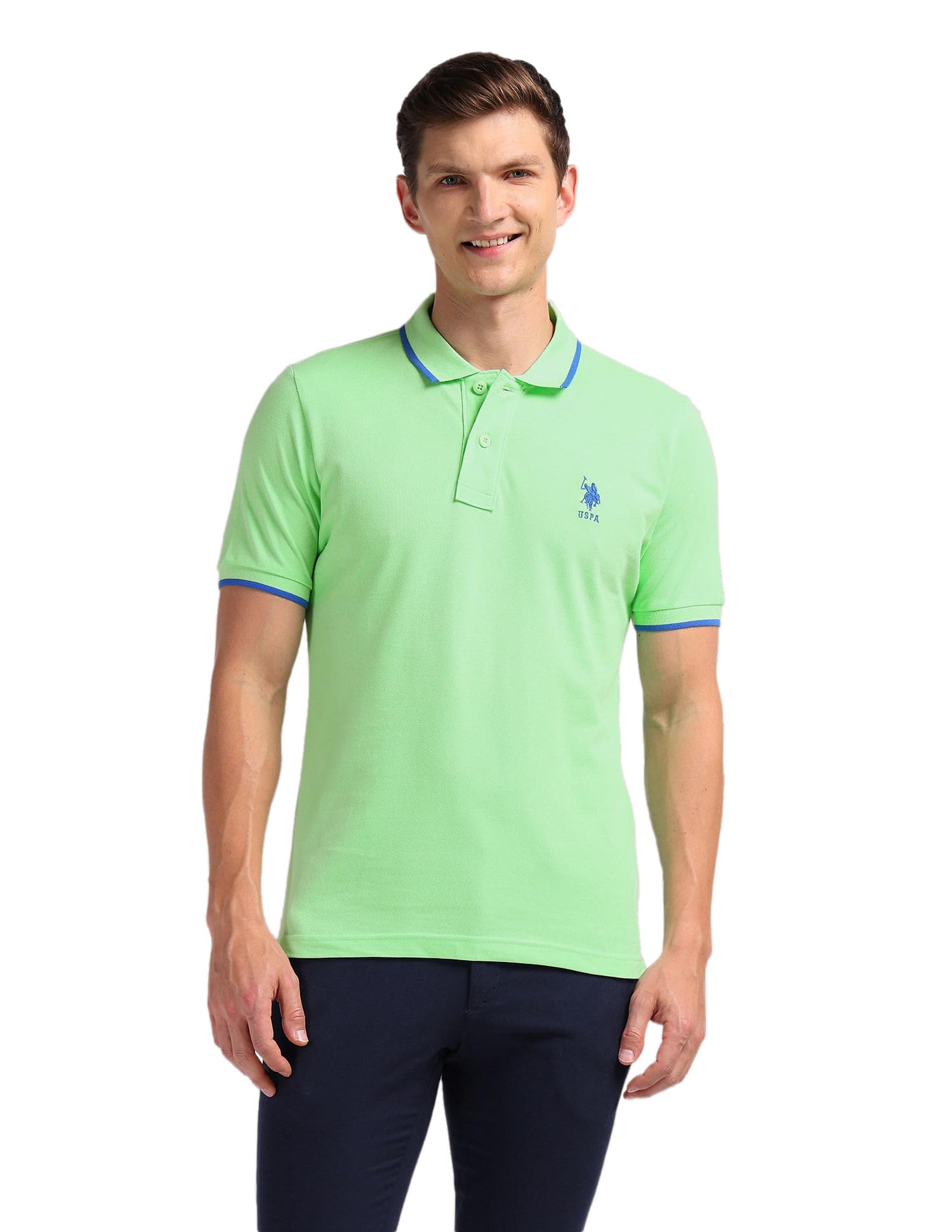 U.S. POLO ASSN. Men's Polo Shirt - Lt. Green