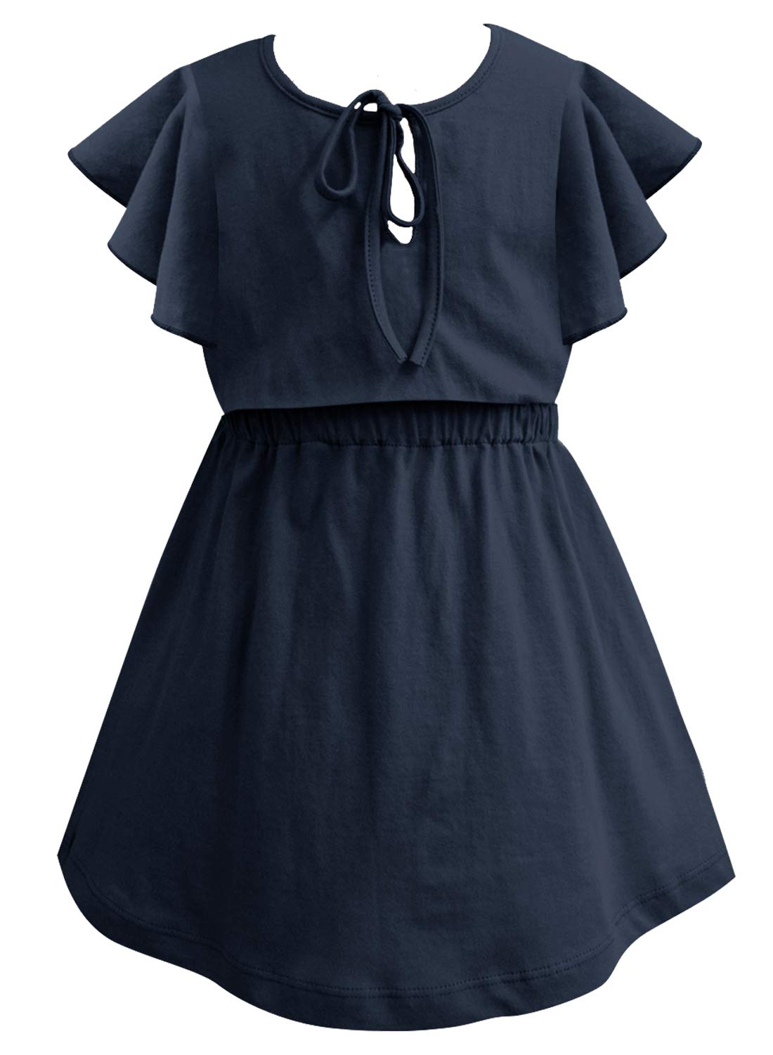 A.T.U.N. Cotton Skater Casual Dress - Navy