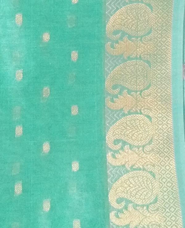 The SDF India Women's Chanderi Dupatta - Green - Image 3