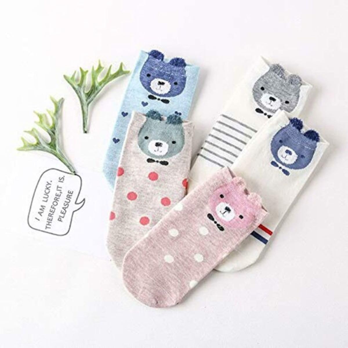 INFISPACE Girls Cute Bunny Soft Cotton Socks - Image 4