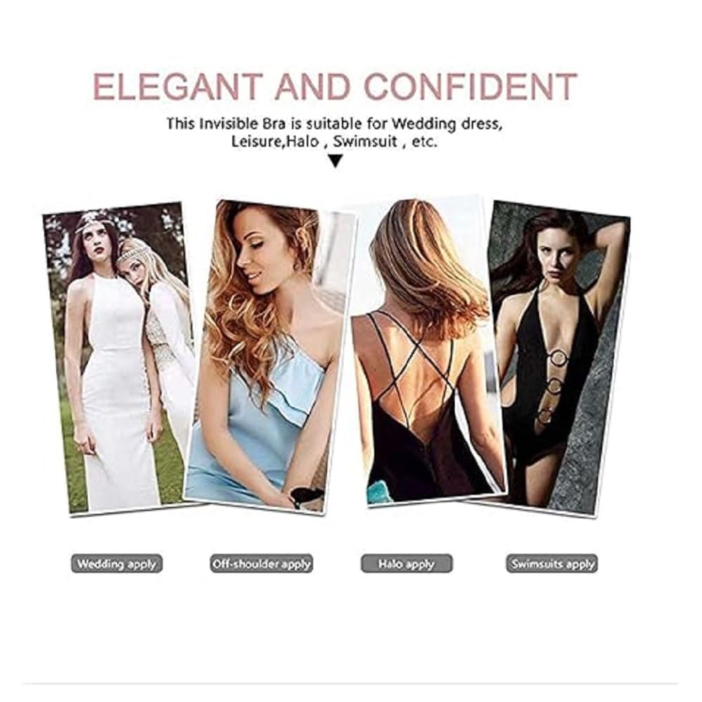 GarbGlide Invisible Sticky Strapless Bra - Nude - Image 5