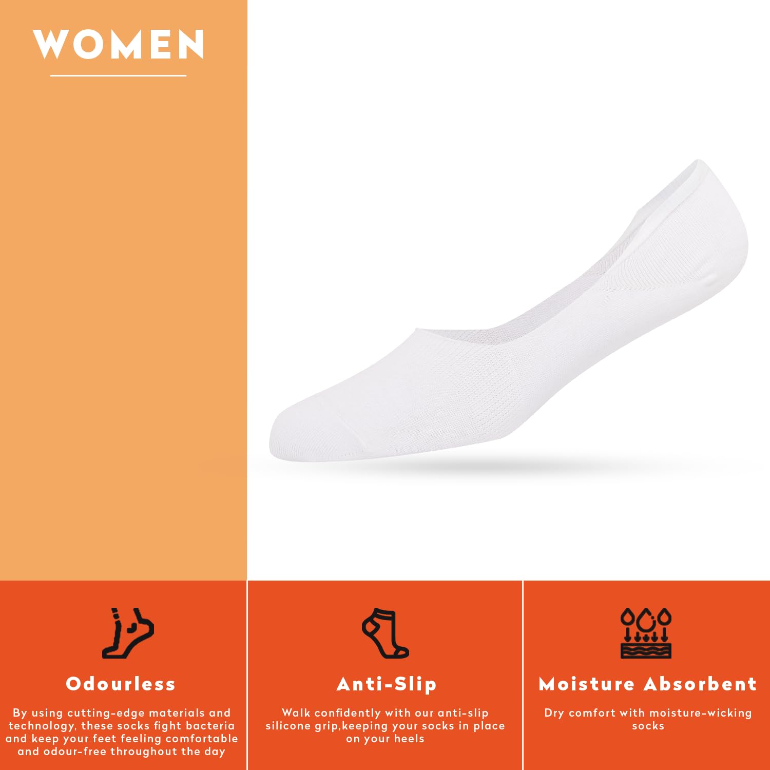 Supersox No Show Socks for Women - Breathable Anti Odour - Image 3
