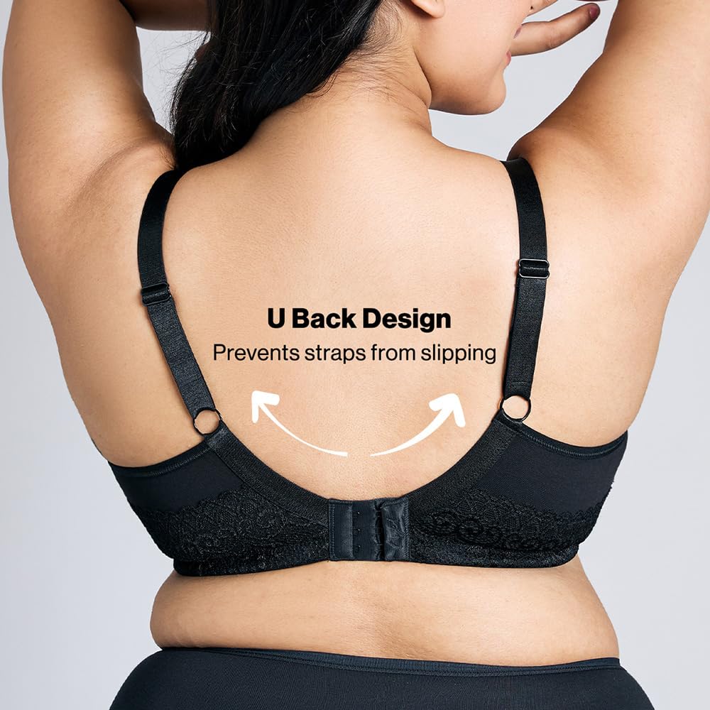 NYKD Wireless Cotton Bra - Black - Image 5