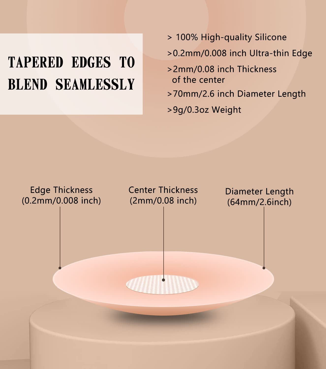 Reusable Silicone Nipple Covers for Women - Invisible - Image 2