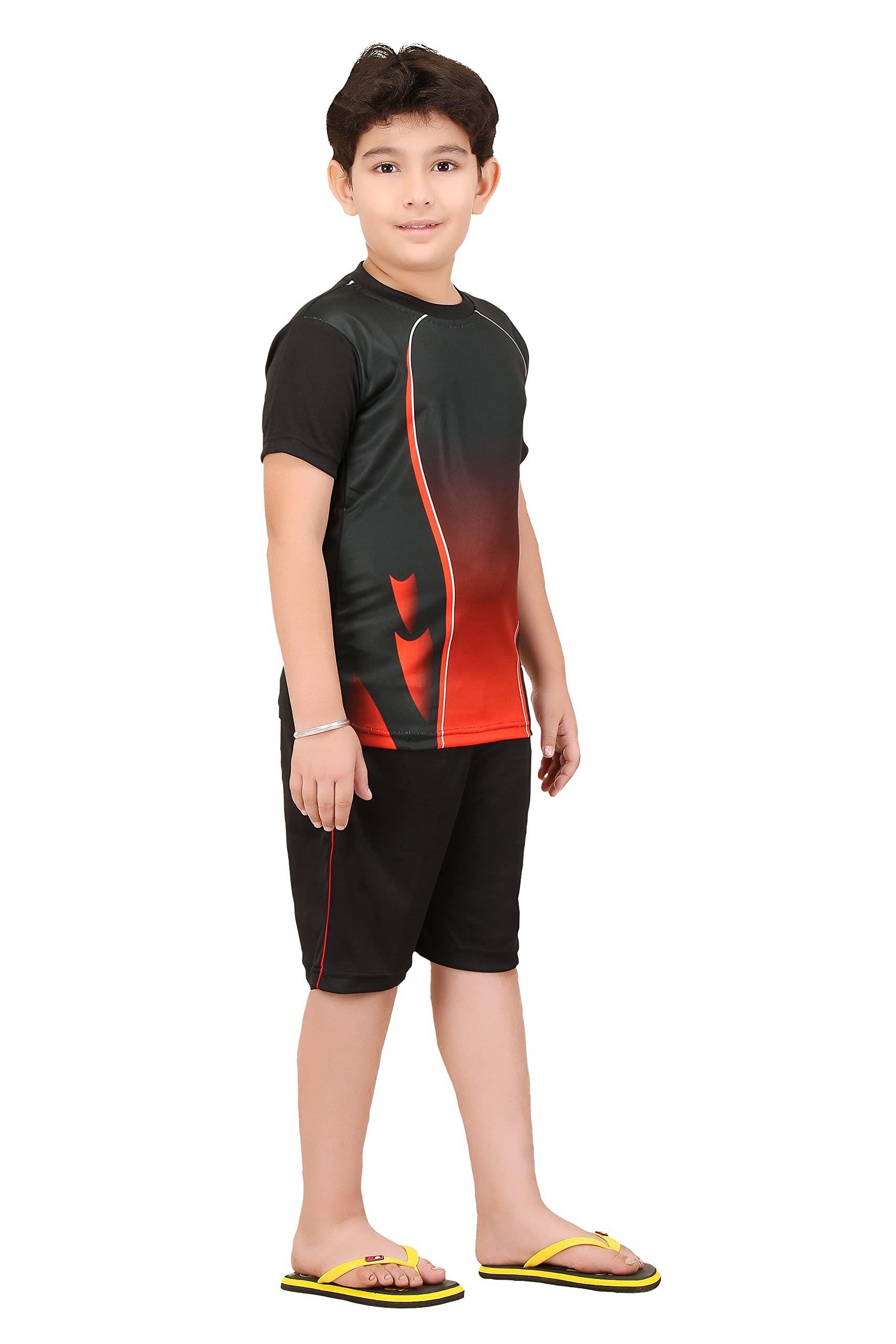 Wearilio Sports Jersey for Boys and Girls - Black Red - Image 3