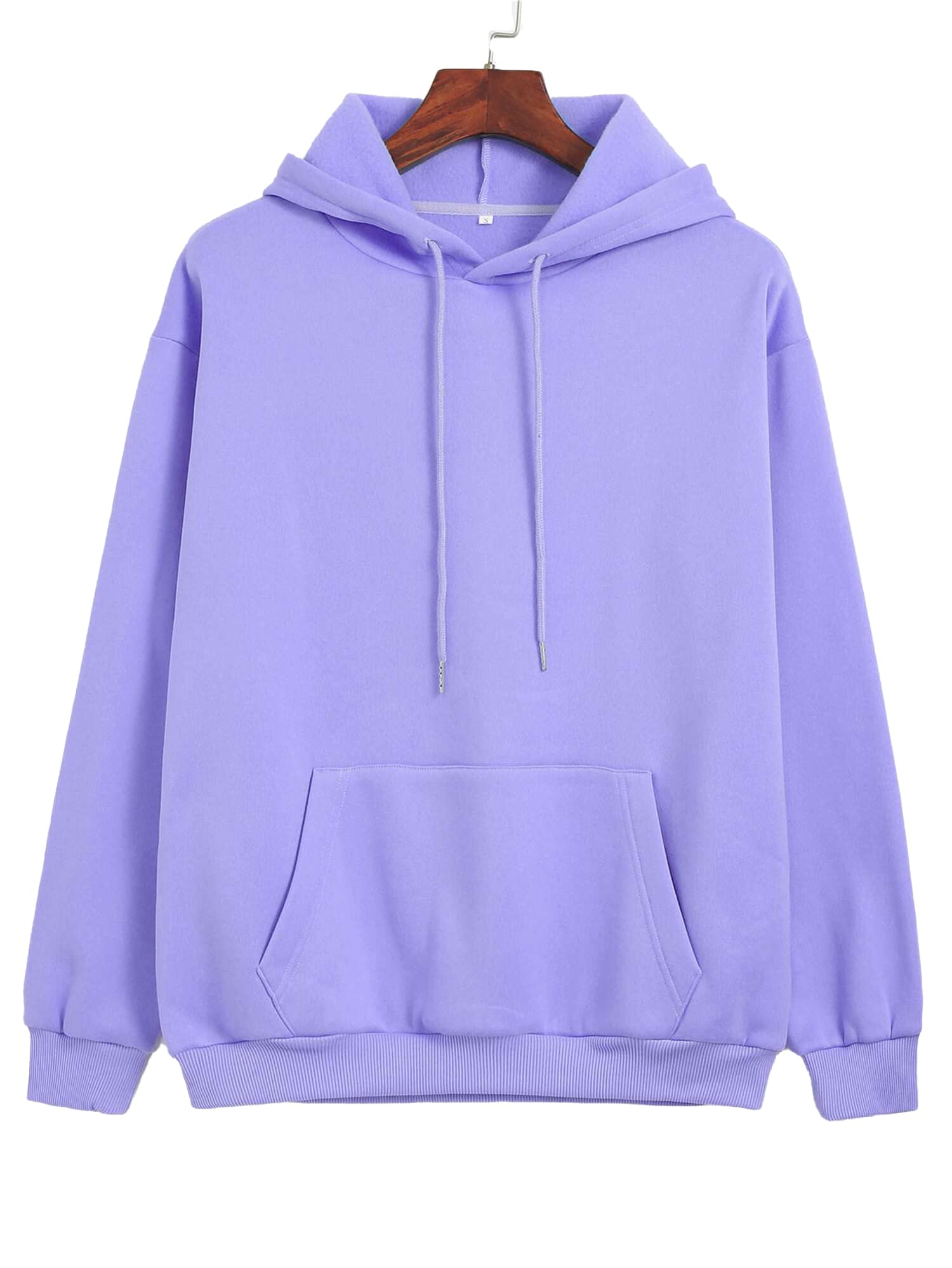 TOPLOT Women Wool Blend Hoodie - Purple