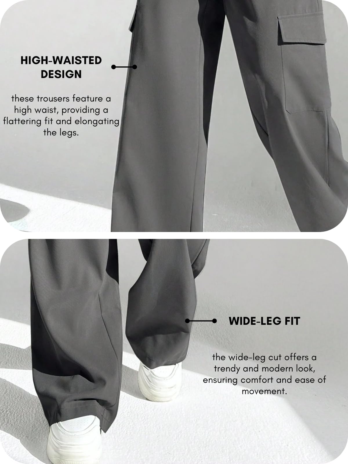 GRECIILOOKS High Waist Flared Trousers for Women - Image 5