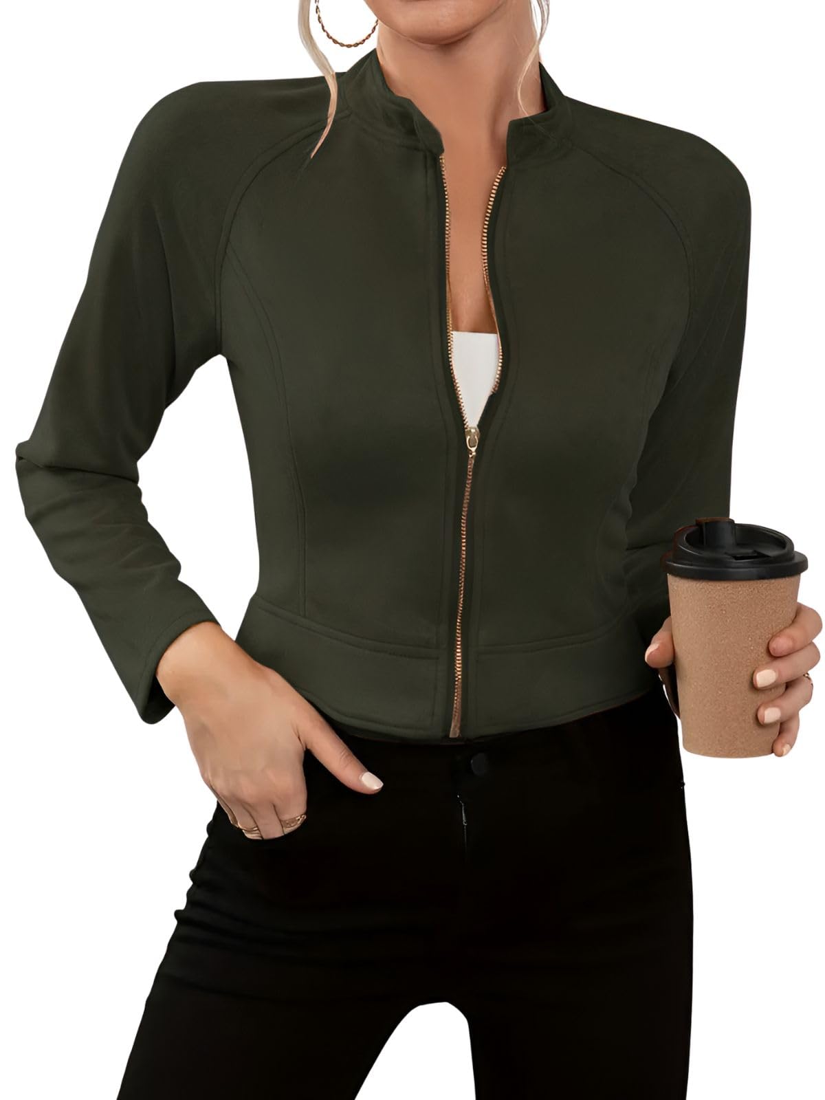 LERIYA Women's Oversized Jacket - Brown