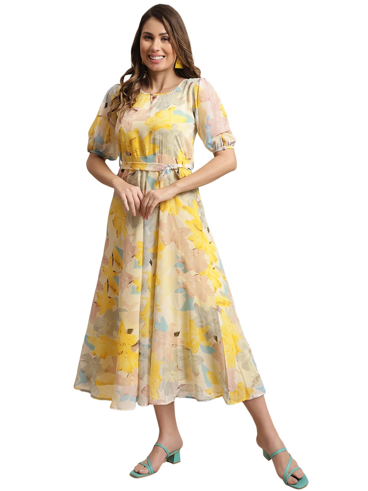 Tee Projekt Women's Lemon Zest Floral Maxi Dress