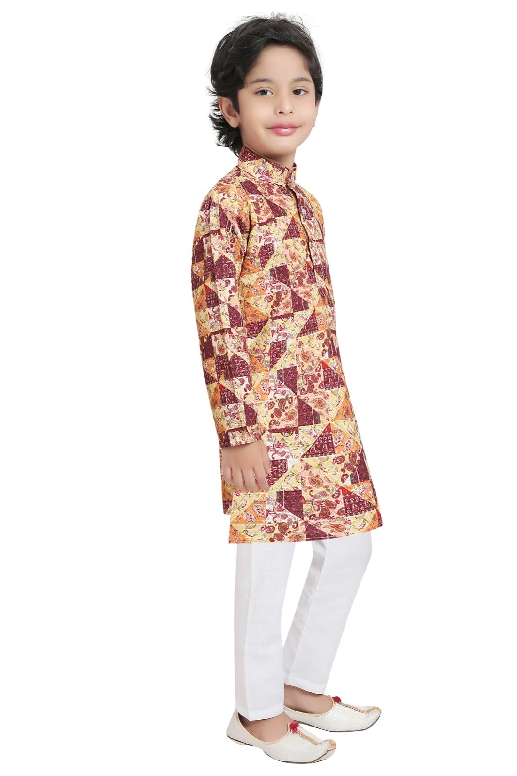 TinySteps Boys Printed Kurta - Sequence Work - Image 3