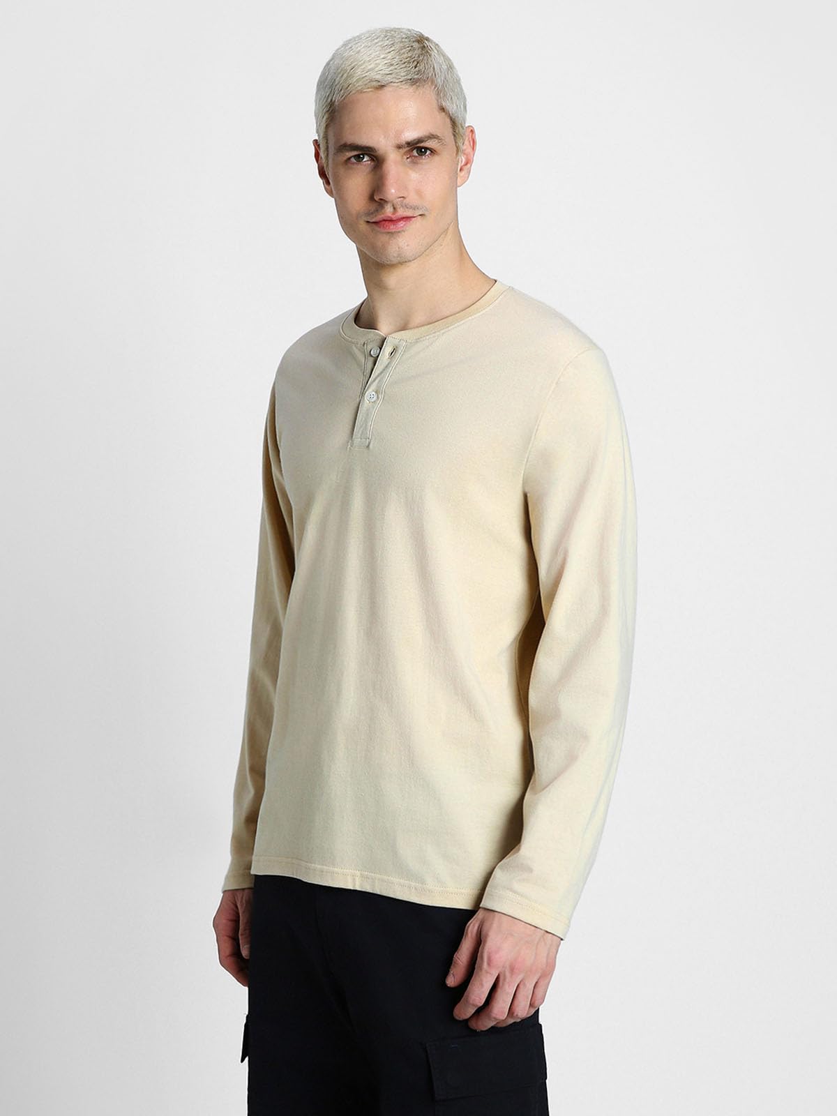 Veirdo Cotton Henley Neck T-Shirt for Men & Boys - Image 3