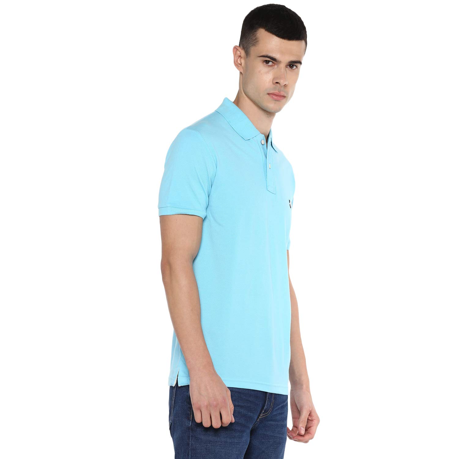 Alan Jones Men Solid Polo T-Shirt - Image 3