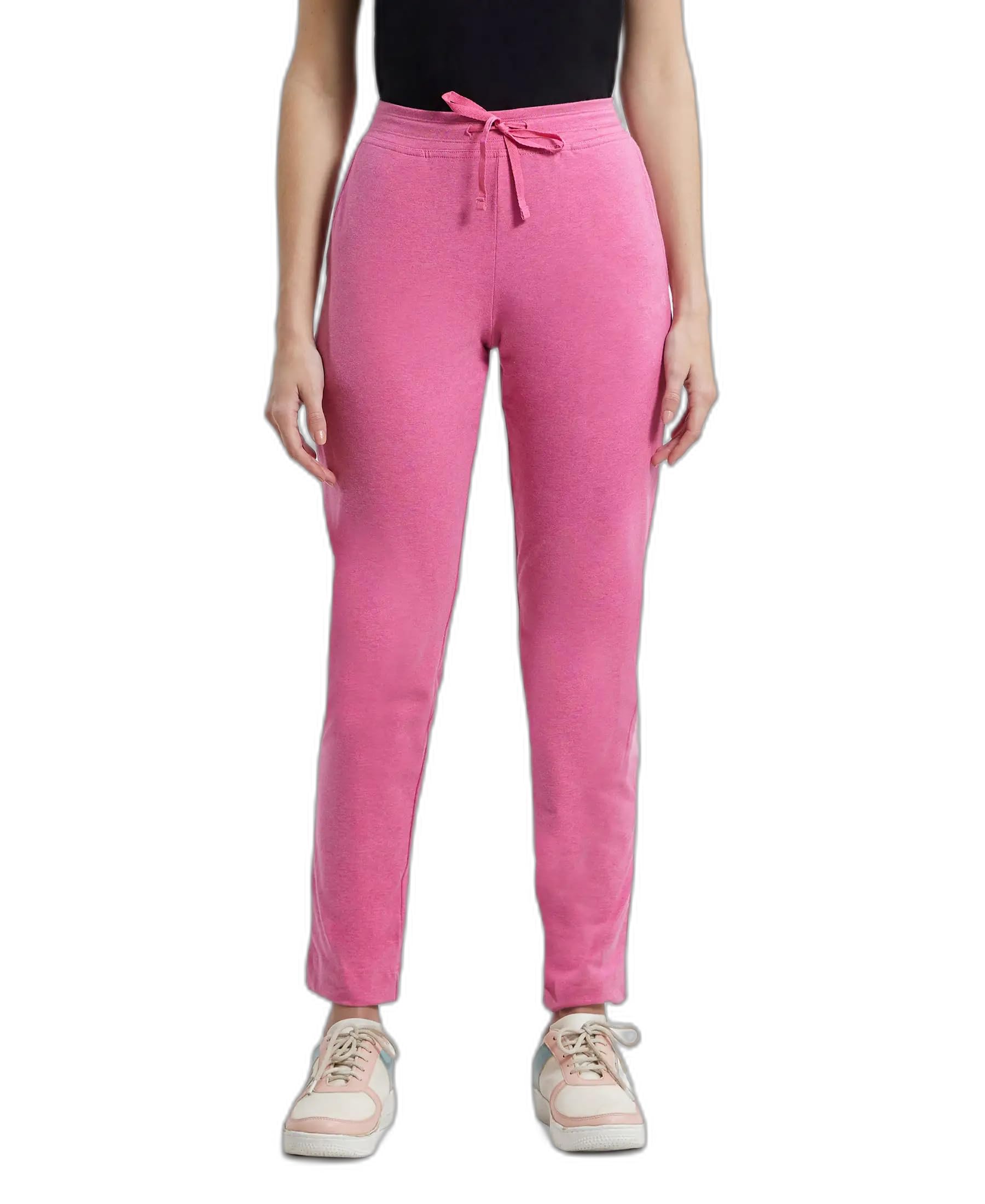 Jockey Women's Relaxed Cotton Lounge Pants - Ibis Rose Melange