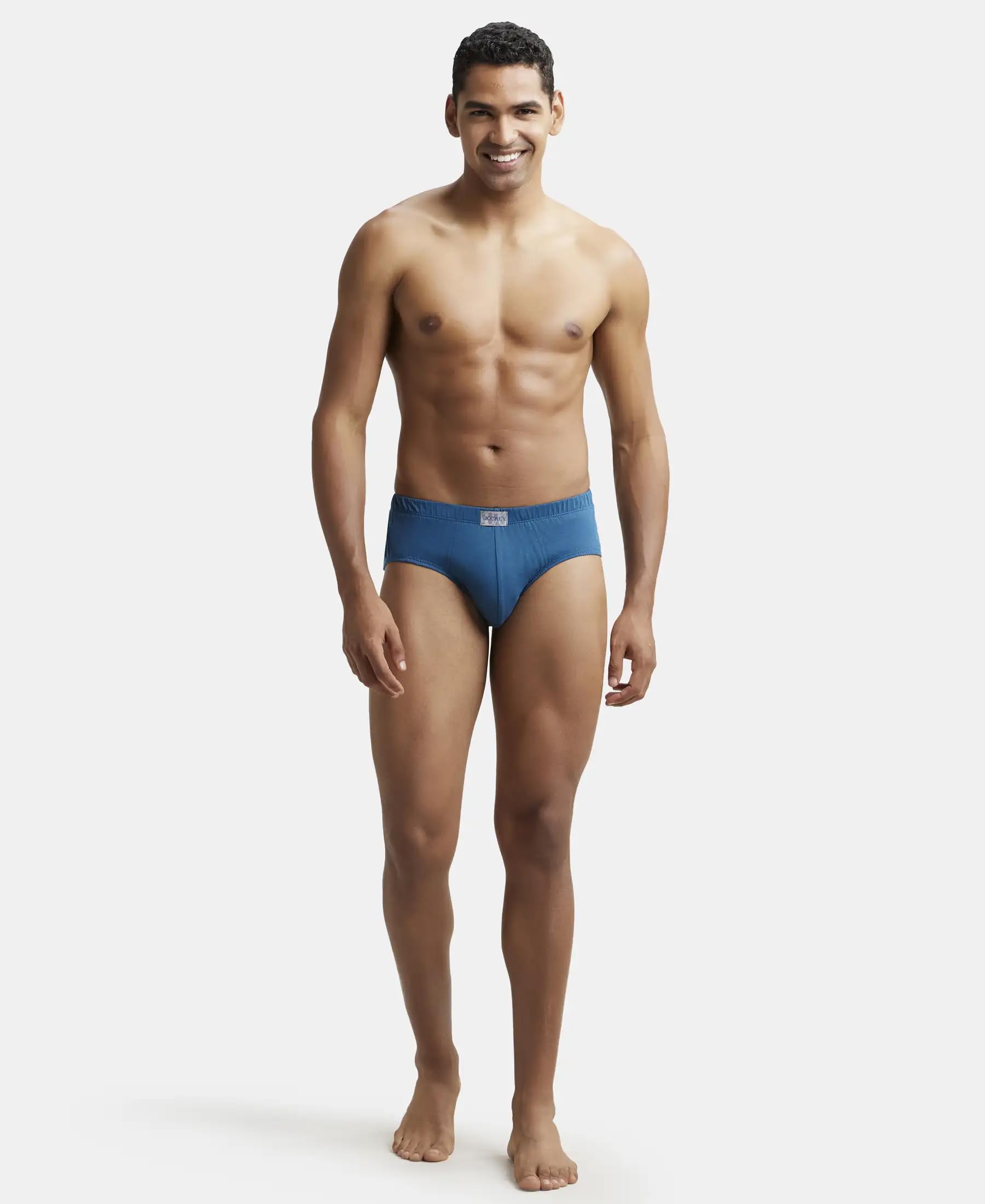 Jockey Men's Cotton Briefs - Teal - Image 5