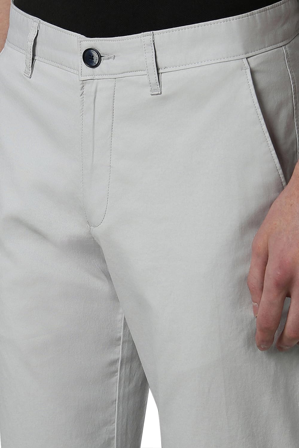 Louis Philippe Grey Trousers for Men - Image 4