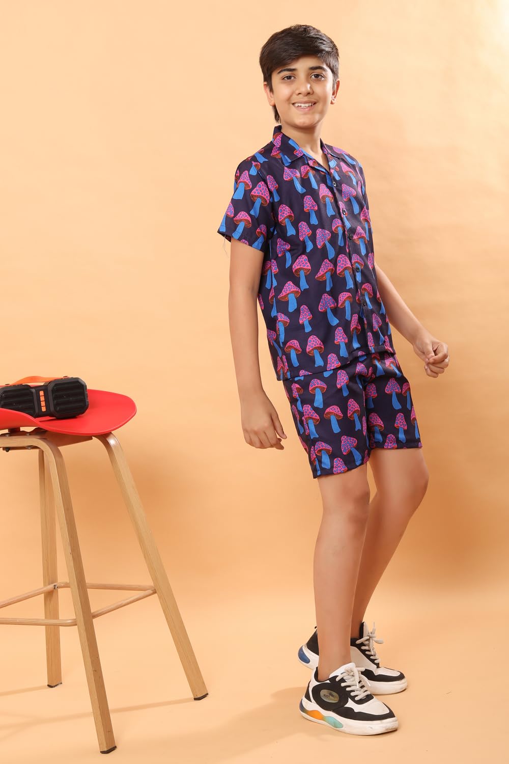 Ninos Dreams Boys Purple Coord Set - Image 3