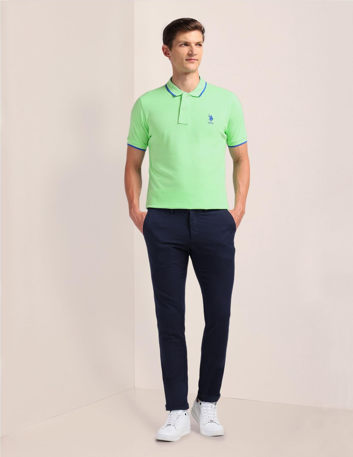 U.S. POLO ASSN. Men's Polo Shirt - Lt. Green - Image 3