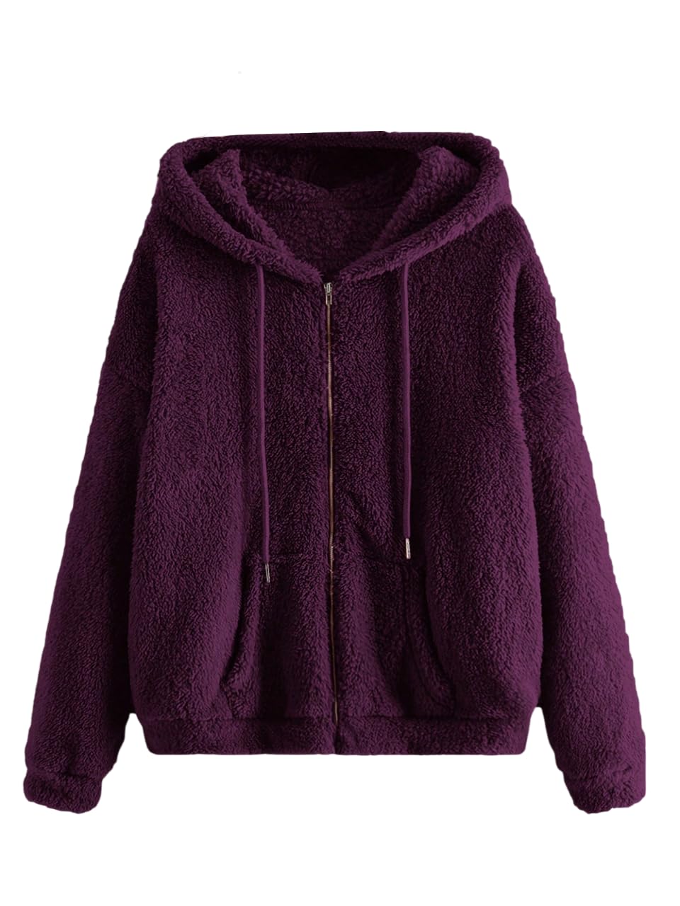 TAGAS Women's Sherpa Fleece Hoodie Jacket
