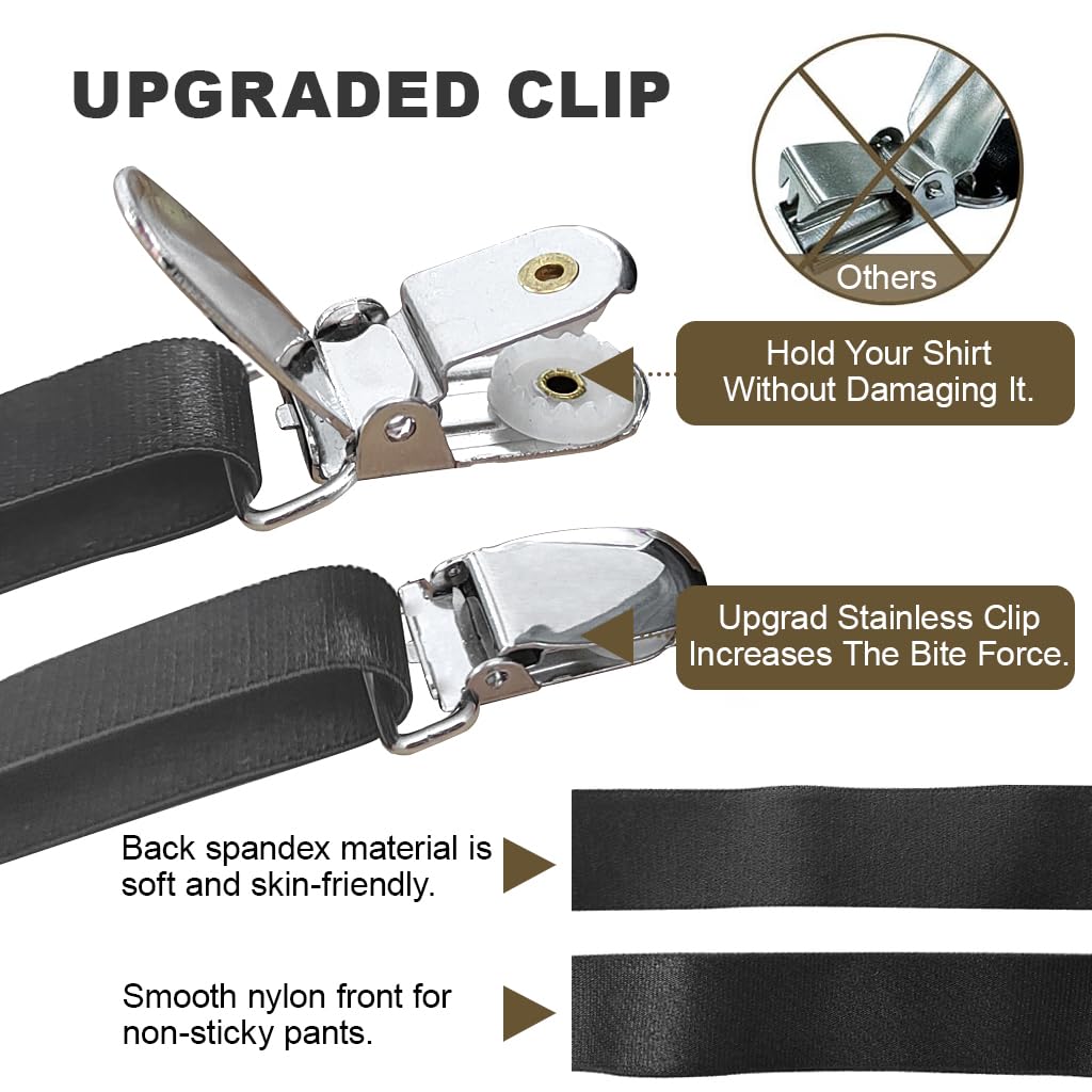 Gustave Men's Shirt Stays Adjustable - Image 4