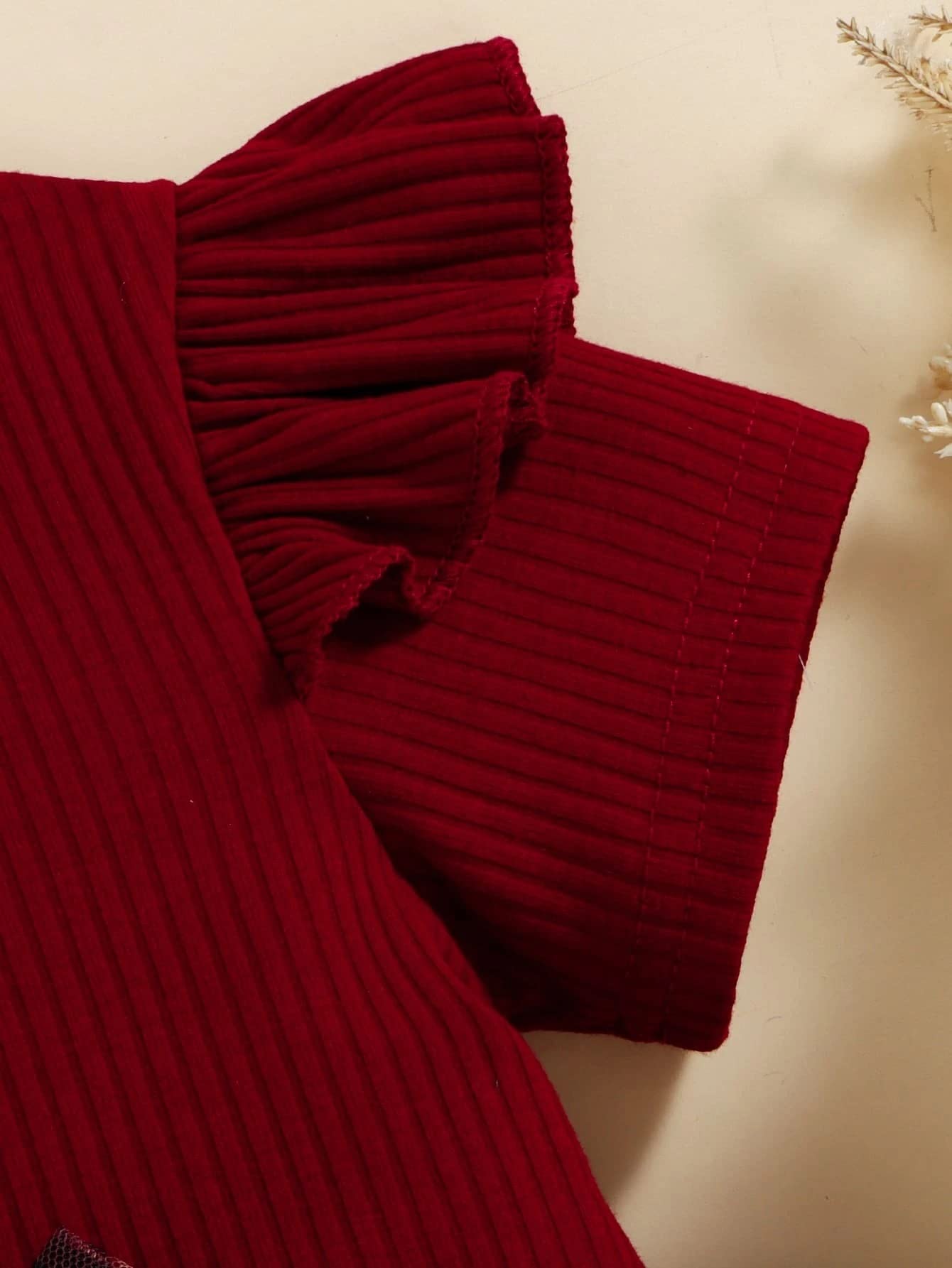 TAGAS Girl A-Line Knee-Length Dress - Red - Image 4