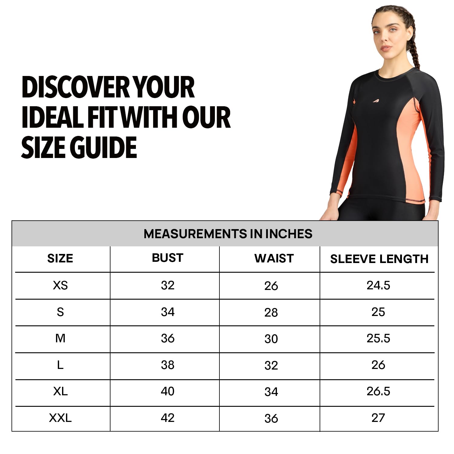 Boldfit Women's Swimming Top - Black - Image 5